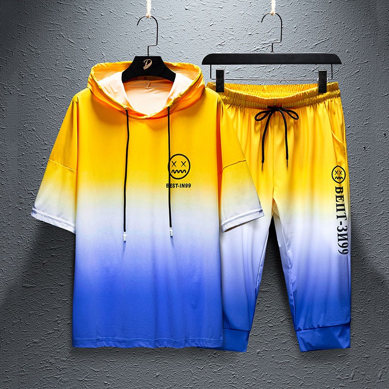 Bộ Đồ Thun Nam Loang Màu In Họa Tiết Hai Mặt Mũ Chùm Đầu Kết Hợp Quần Lỡ SEPTEMBERGIRL1989 SET NAM 90000116C | BigBuy360 - bigbuy360.vn