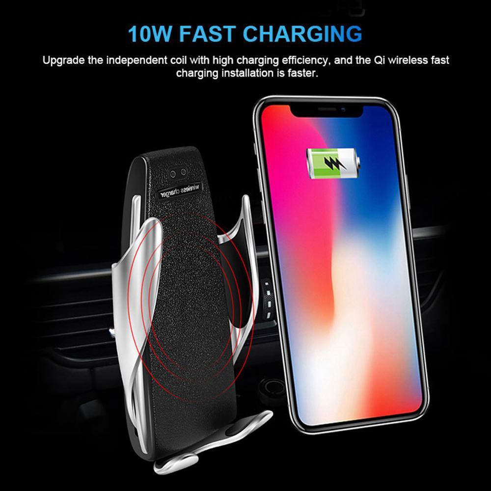 Sạc Xe Hơi Giá Đỡ Kẹp Điện Thoại Đa Năng Di Động điện thoại, cảm Biến Chuyển Động hồng ngoại Tự Động Mở | BigBuy360 - bigbuy360.vn