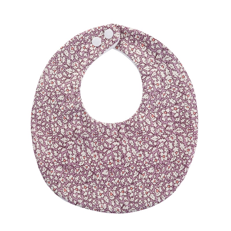 Yếm Ăn Mềm Mại Thấm Hút Tốt In Họa Tiết Hoa Xinh Xắn Dành Cho Em Bé 0-3 Tuổi