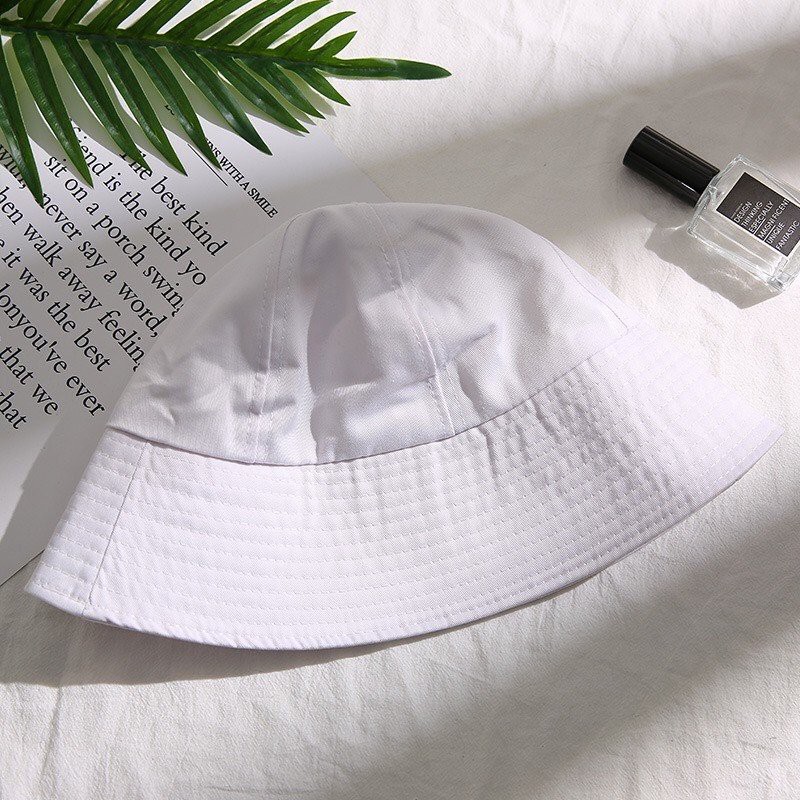 Mũ Bucket Vành Cụp Trơn Nhiều Màu Phong Cách Ulzzang Unisex