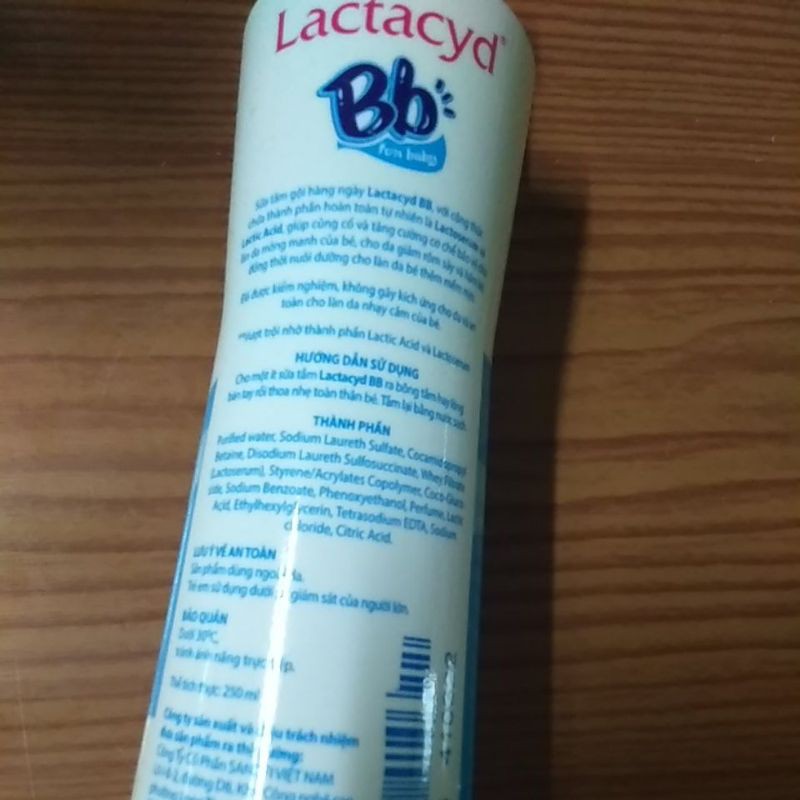 Sữa tắm Lactacyd BB 250ml-Hỗ trợ điều trị hăm,rôm sẩy