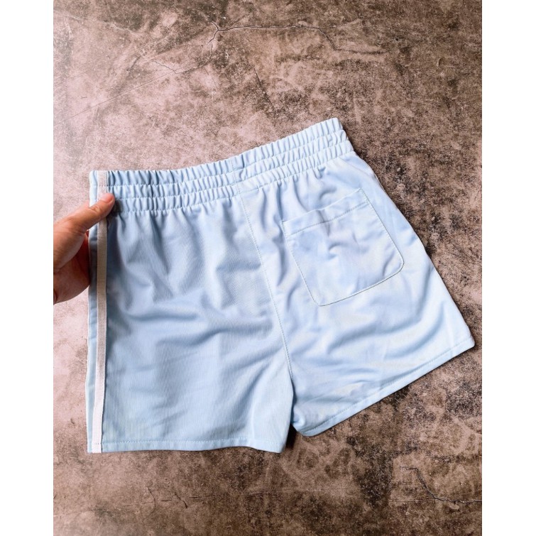(HÀNG XUẤT XỊN) Quần short xanh da trời 502 3-Stripes short Clear Blue Sky Made in Cambodia full tag code  Size S M L