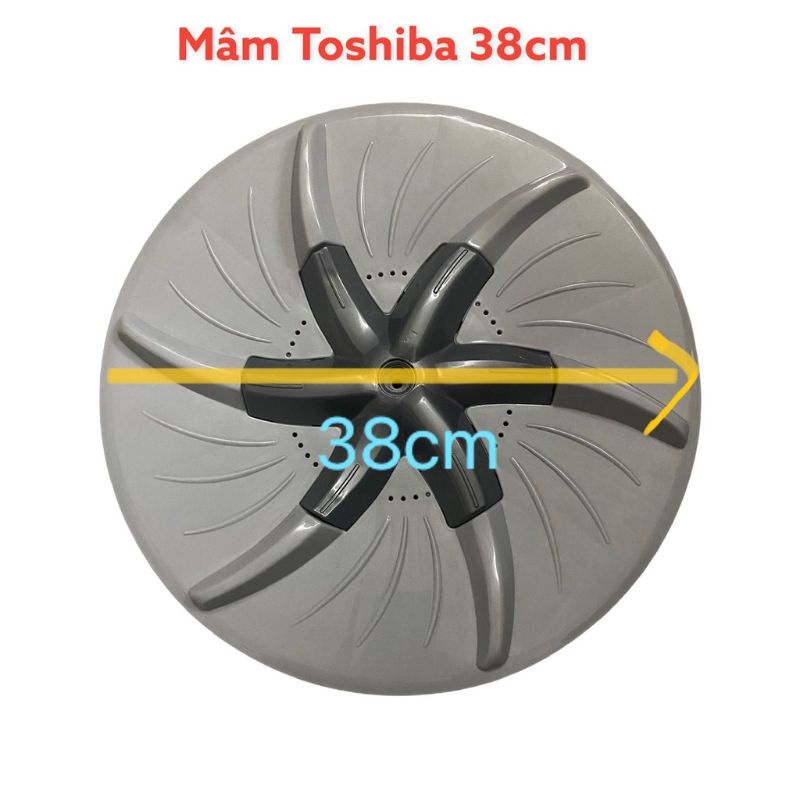 mâm máy giặt Toshiba 38 cm