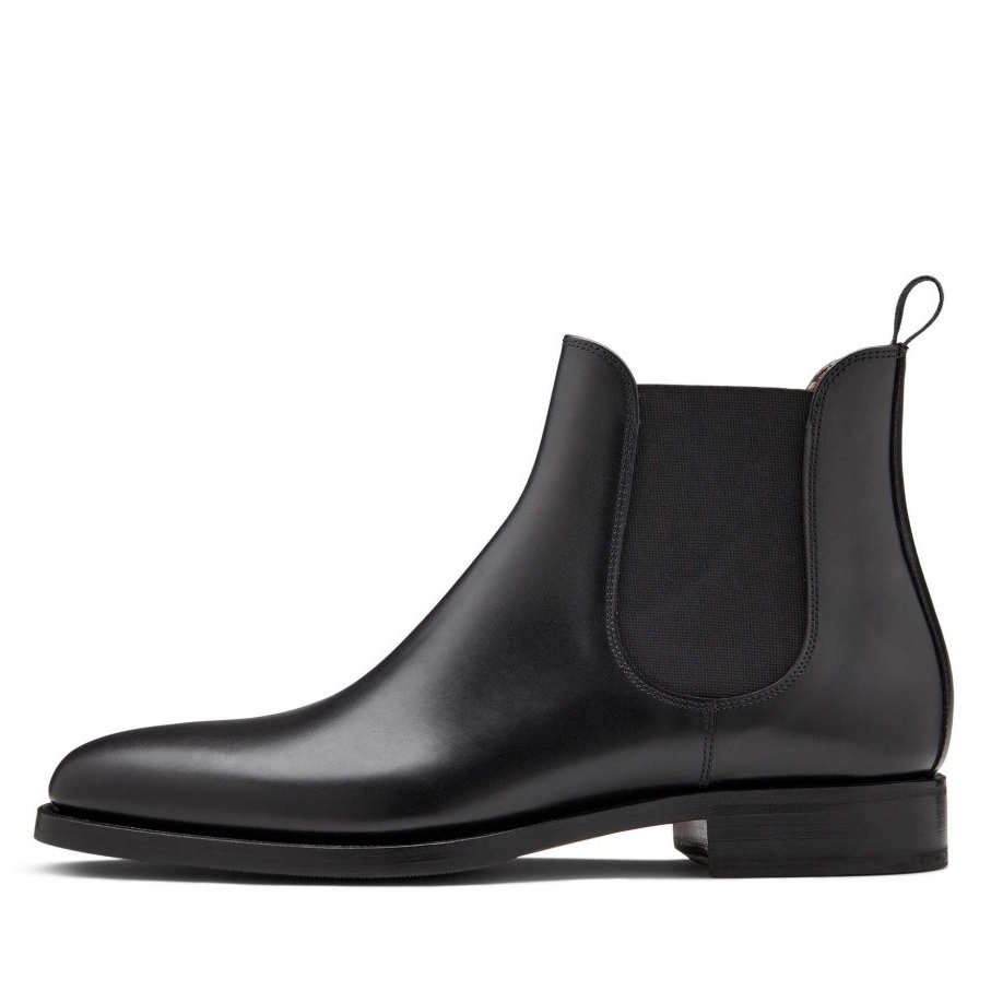 Giày tây nam chelsea boots chất liệu da bò .