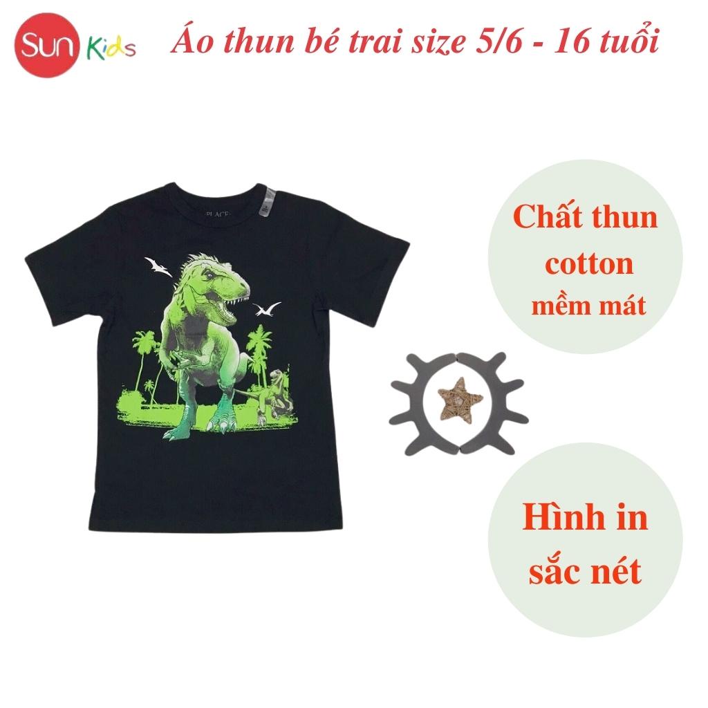 Áo thun bé trai xuất xịn, áo phông cho bé trai, chất cotton, size 5,6-16 tuổi,  - SUNKIDS