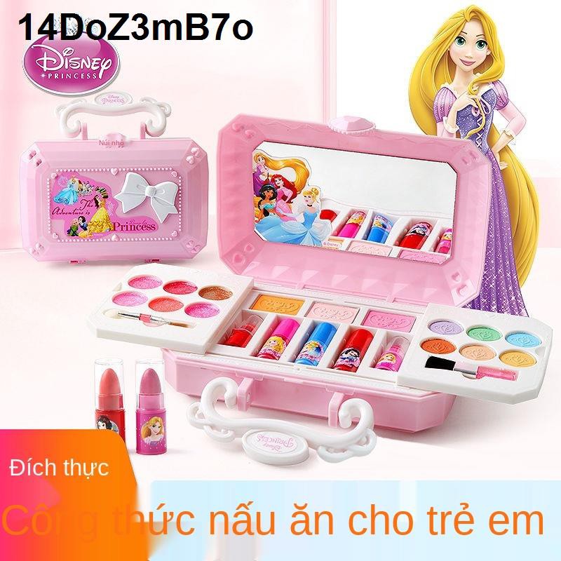 Hộp trang điểm cho búp bê Barbie Bộ mỹ phẩm bé gái không độc hại biểu diễn công chúa Quà tặng đồ chơi trẻ em