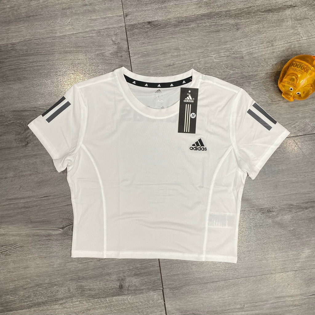 Áo Croptop thể thao nữ tập gym yoga erobic thun poly lạnh 4 chiều mềm mịn thoáng mát