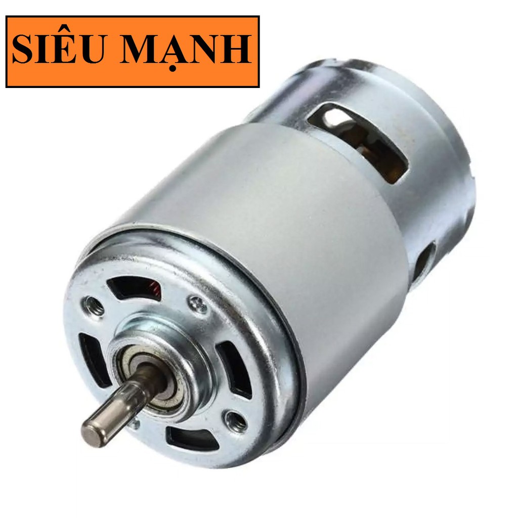 Mô tơ 775 Trục Tròn 5mm 12V 160W Siêu Khỏe, motor 775, chế máy khoan, chế máy cắt, chế quạt, chế máy bơm