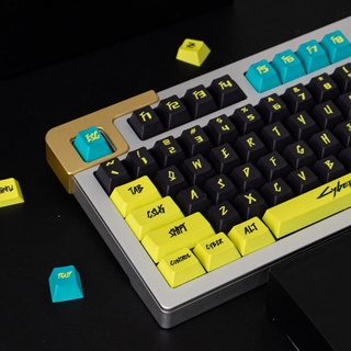 130 keys GMK Cyberpun.k Theme PBT Keycaps DYE-Sub Personalise Cherry Profile Keycap For Mechanical Keyboard