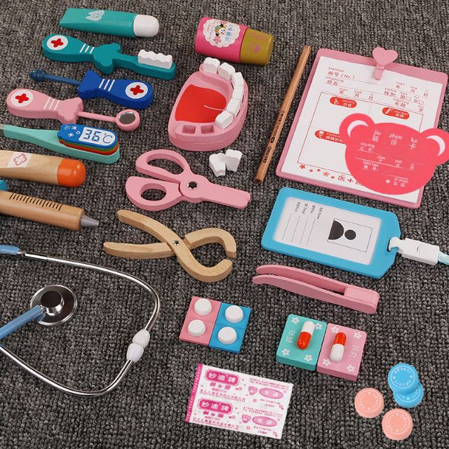 Bộ Đồ Chơi Bác Sĩ bằng gỗ cho bé loại đẹp