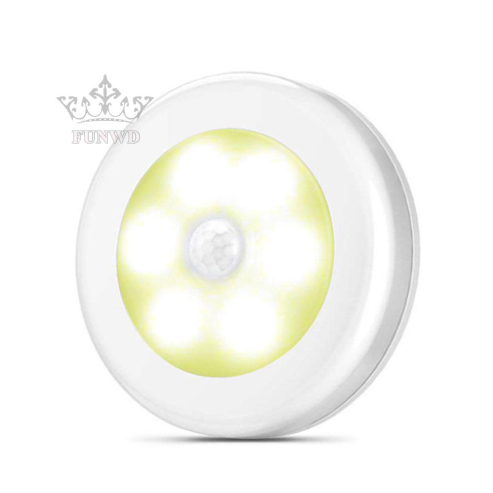 【FUNWD】1*light String Motion Sensor LED Night Cordless Battery-Powered Wall Light New