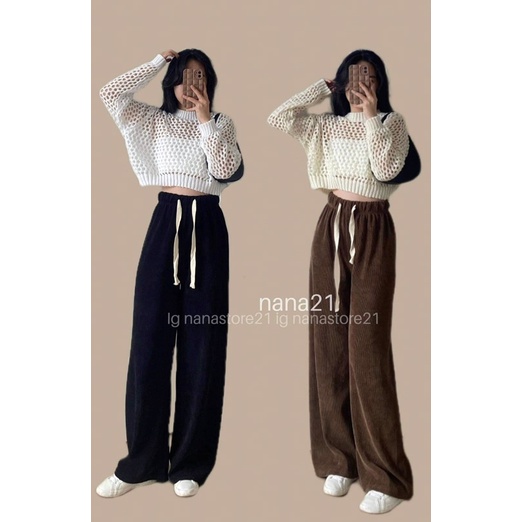 Áo len dài tay móc 4 màu Nana21 Nanastore21