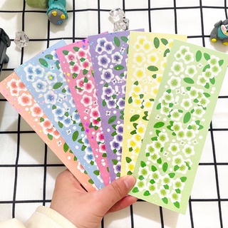 Spring flower stickers_ trang trí top, sổ