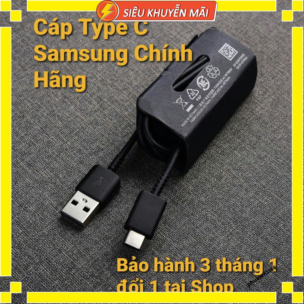 Dây cáp sạc Samsung chính hãng Type-C Usb, Micro Usb 1m hỗ trợ sạc nhanh Note 9/Note 8/S9/S8/ S7 S6