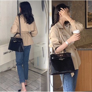 Áo Măng tô kaki 1 lớp