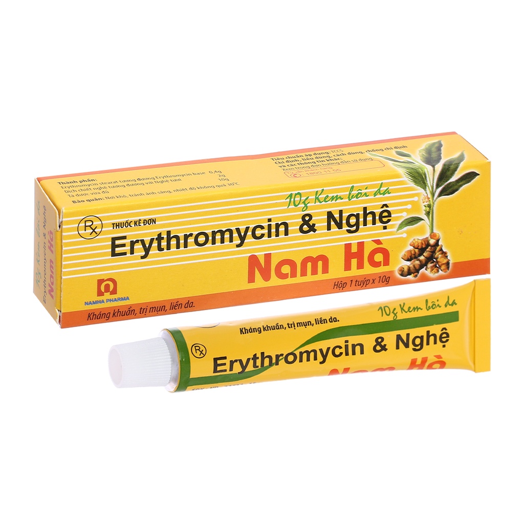 Kem bôi Nghệ Nam Hà giảm mụn, làm liền da tuýp 10g