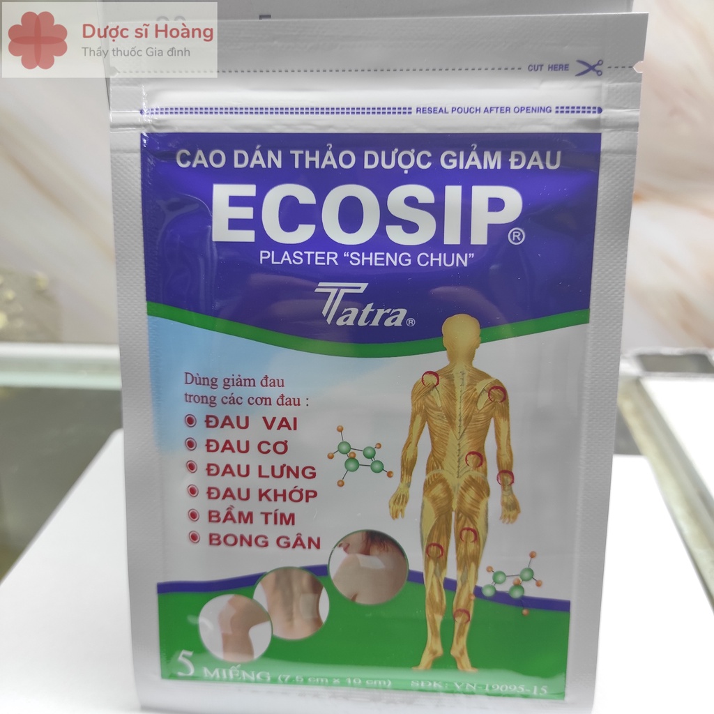 Cao Dán Nóng ECOSIP gói 2 miếng