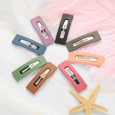 XPK382 Kẹp Tóc Hình Chữ Nhật Kết Cầu Lì Phong Cách Thời Trang Hàn Quốc