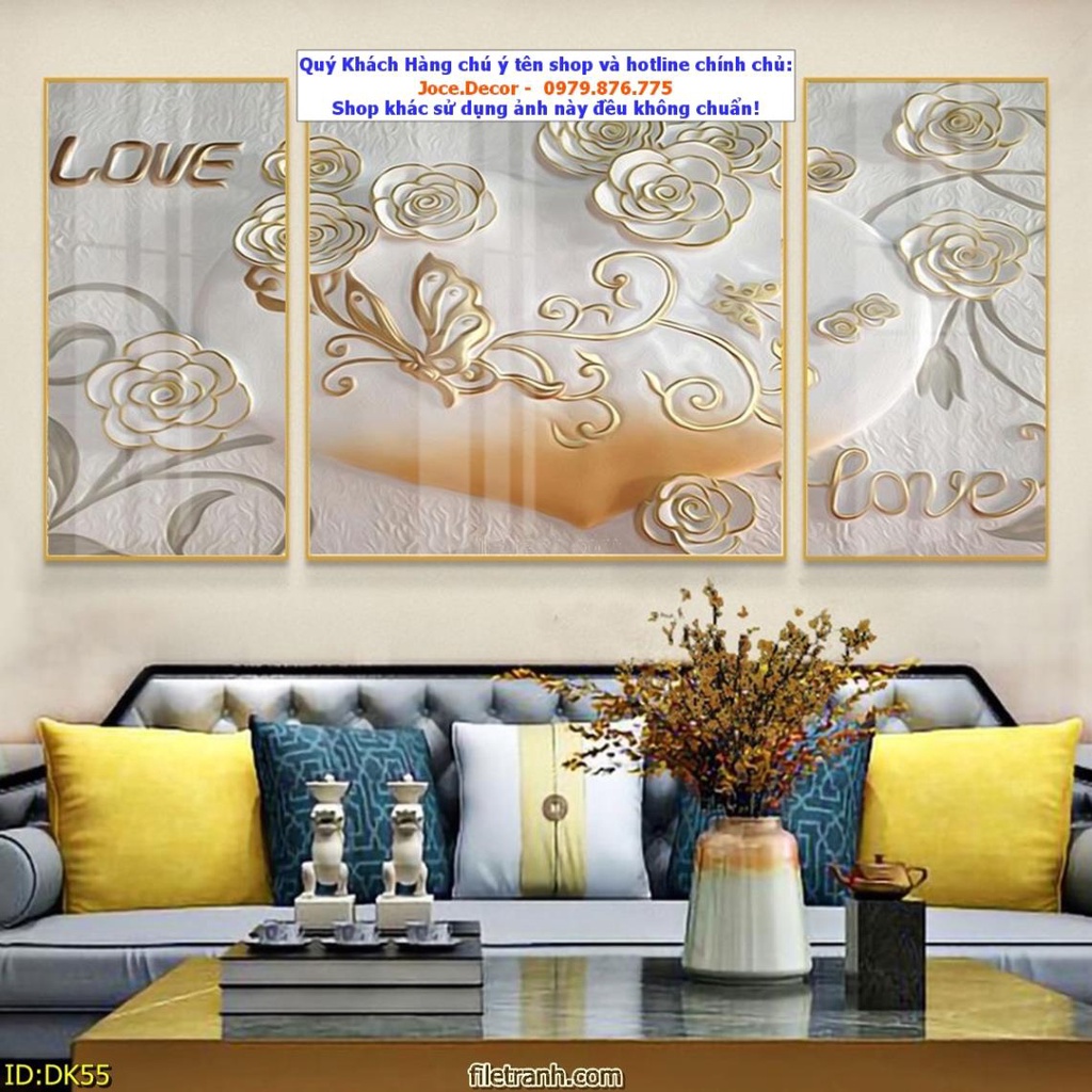 Tranh tráng gương in UV 5D Mica bóng mịn C9, tranh treo tường phòng khách bền đẹp 40 năm Ko phai màu