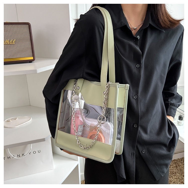 IELGY Túi Đeo Vai jelly Trong Suốt Thời Trang Dễ Phối Đồ Cho Nữ