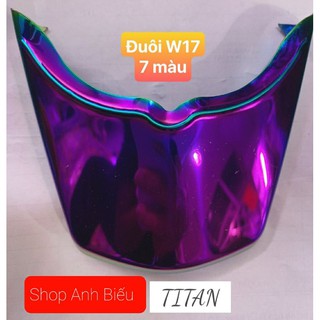 Chụp mỏ dè trước sau titan xe Wave 2017