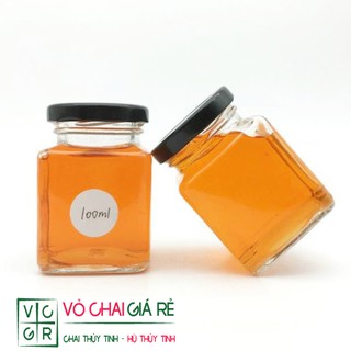 Combo 10 HŨ THỦY TINH VUÔNG 100ML
