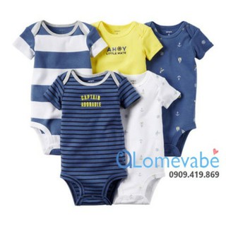 Body chip cộc tay Carters cho bé từ 3-24m
