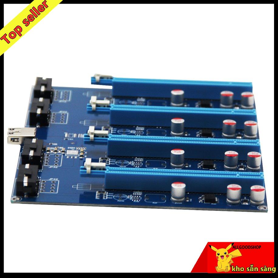 ✨[Goodshop] PCIe 1 To 4 PCI Express 16X Slots Riser Card PCI-E 1X To External Adapter