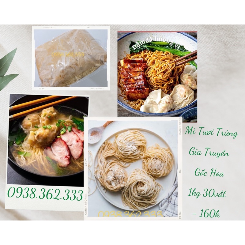 [GIAO HOẢ TỐC] mì trứng tươi gốc hoa gia truyền 1kg 30 vắt | BigBuy360 - bigbuy360.vn