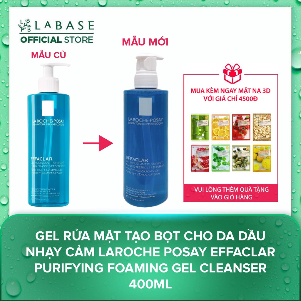 Gel rửa mặt La Roche Posay Effaclar Purifying Foaming Gel Cleanser 400ml
