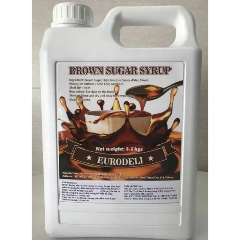 💐 Siro / Syrup Đường đen Eurodeli 2,5Kg - SP000401