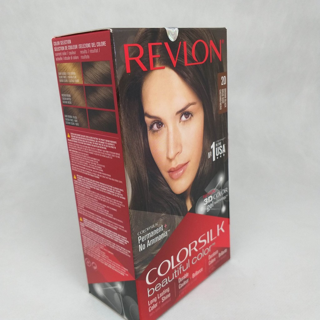 Thuốc nhuộm Revlon Color Silk Beautiful 3D Color số 20 nâu đen