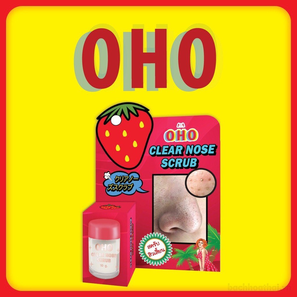 Lọ mát xa xóa mụn đầu đen OHO Clear Nose Scrub Thái