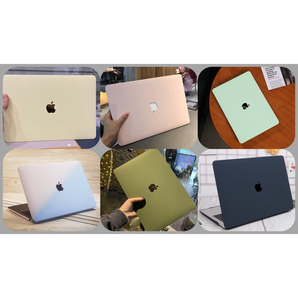 ỐP CHO MACBOOK ĐẦY ĐỦ CÁC SIZE(TẶNG KÈM NÚT BỊT BỤI+KẸP CHỐNG GÃY SẠC)