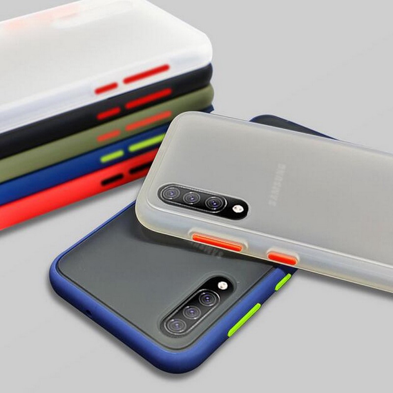 Ốp điện thoại mặt nhám chống sốc cho For Samsung Galaxy Note 20 S21 Ultra A03 A03s 10 Lite Plus 9