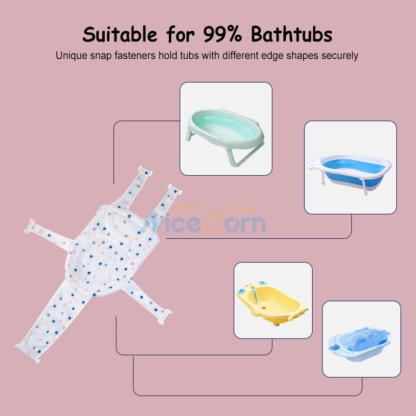 Thảm tắm có thể điều chỉnh an toàn dành cho bé sơ sinh