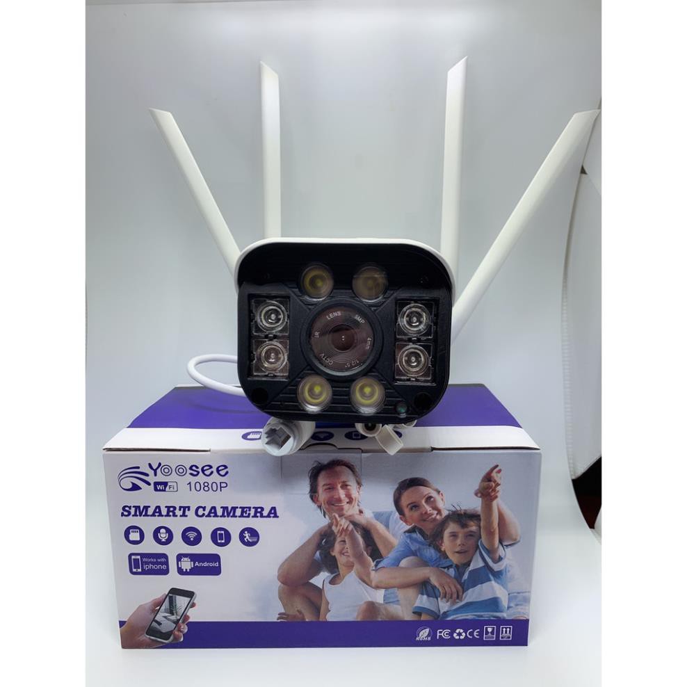 (TD92) Combo Camera Yoosee ngoài trời 4 Râu 8 Led 3.0Mpx Full HD Chuẩn 1296pixel Thẻ nhớ 32GB Yoosee Chuyên Dụng [TD92]