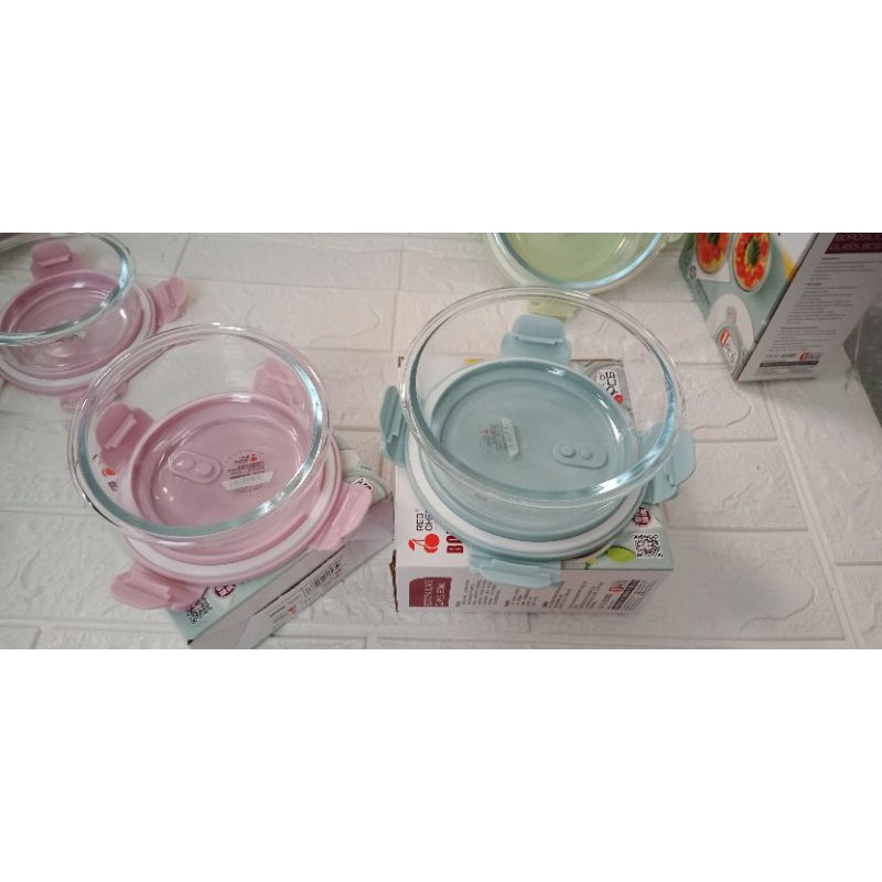 Bộ 2 hộp thuỷ tinh cao cấp Glass Food Container