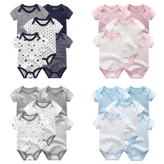 Newborn baby O-neck baby Jumpsuit Cotton clothes for baby 0-12M
