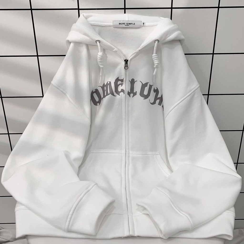 Áo Khoác Hoodie ZIP MAD Form Rộng Vải Nỉ Bông Phong Cách Ulzzang Unisex | BigBuy360 - bigbuy360.vn