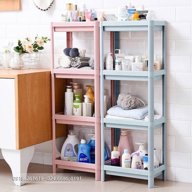 Kệ nhựa 4 tầng đa năng cao cấp hag trung quốc