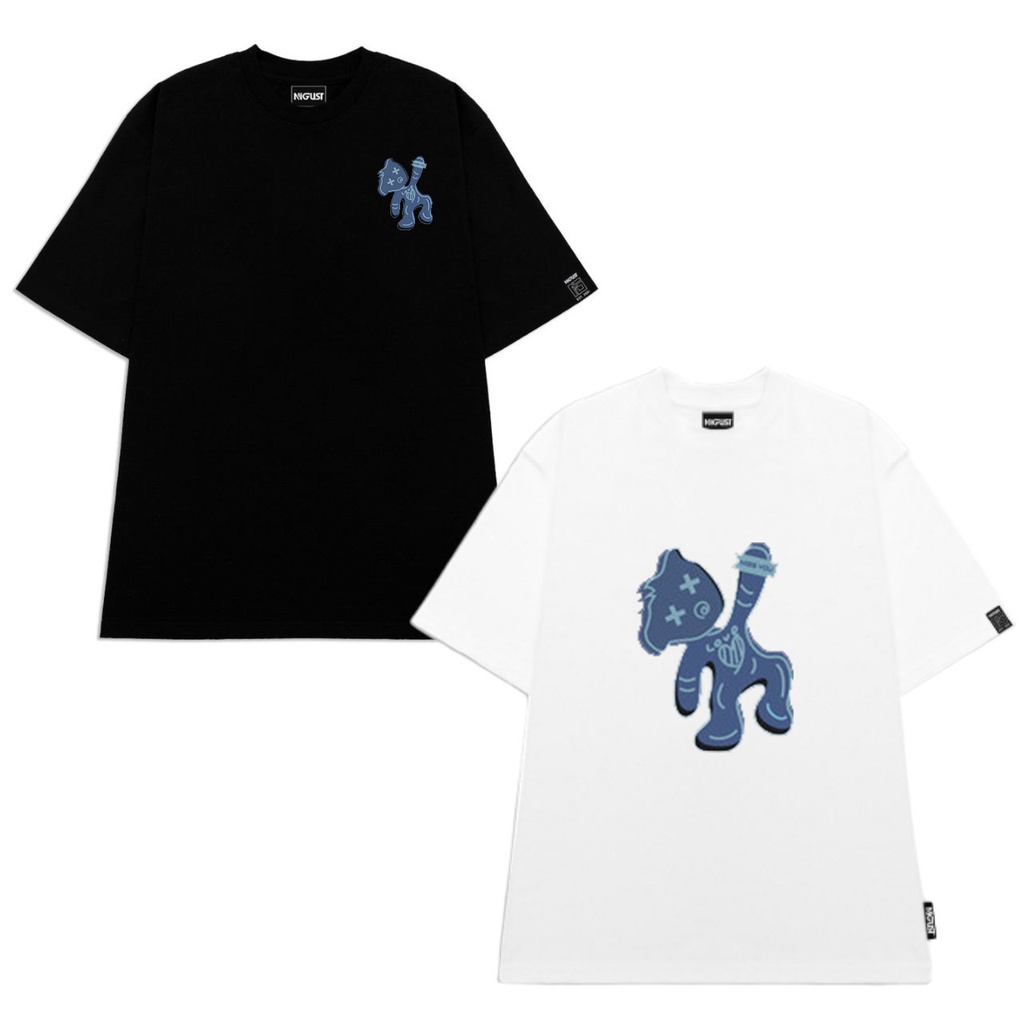 Áo thun unisex in hình gấu nasa form rộng , áo local brand chính hãng full tag nam nữ Nigust N225