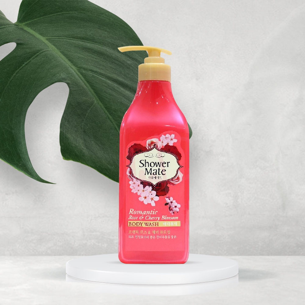 Sữa Tắm Showermate Rose & Cherry Blossom Tinh Chất Hoa Hồng & Hoa Đào Ngăn Ngừa Mụn và Thâm Nám 550g