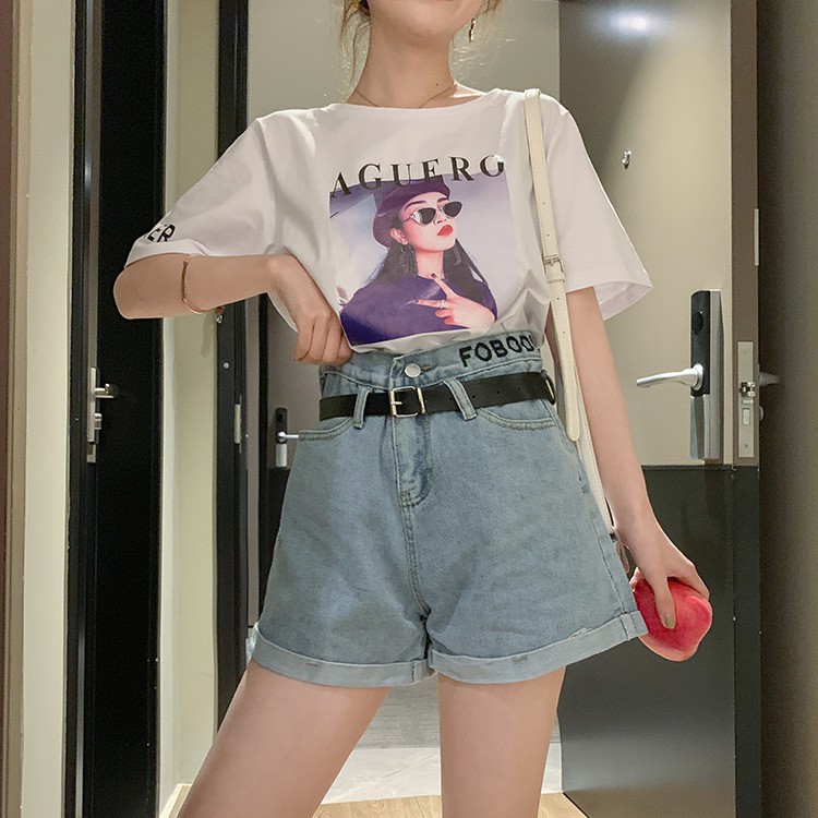 [SẴN] Quần shorts jean nữ Ulzzang Quảng Châu QNJ23