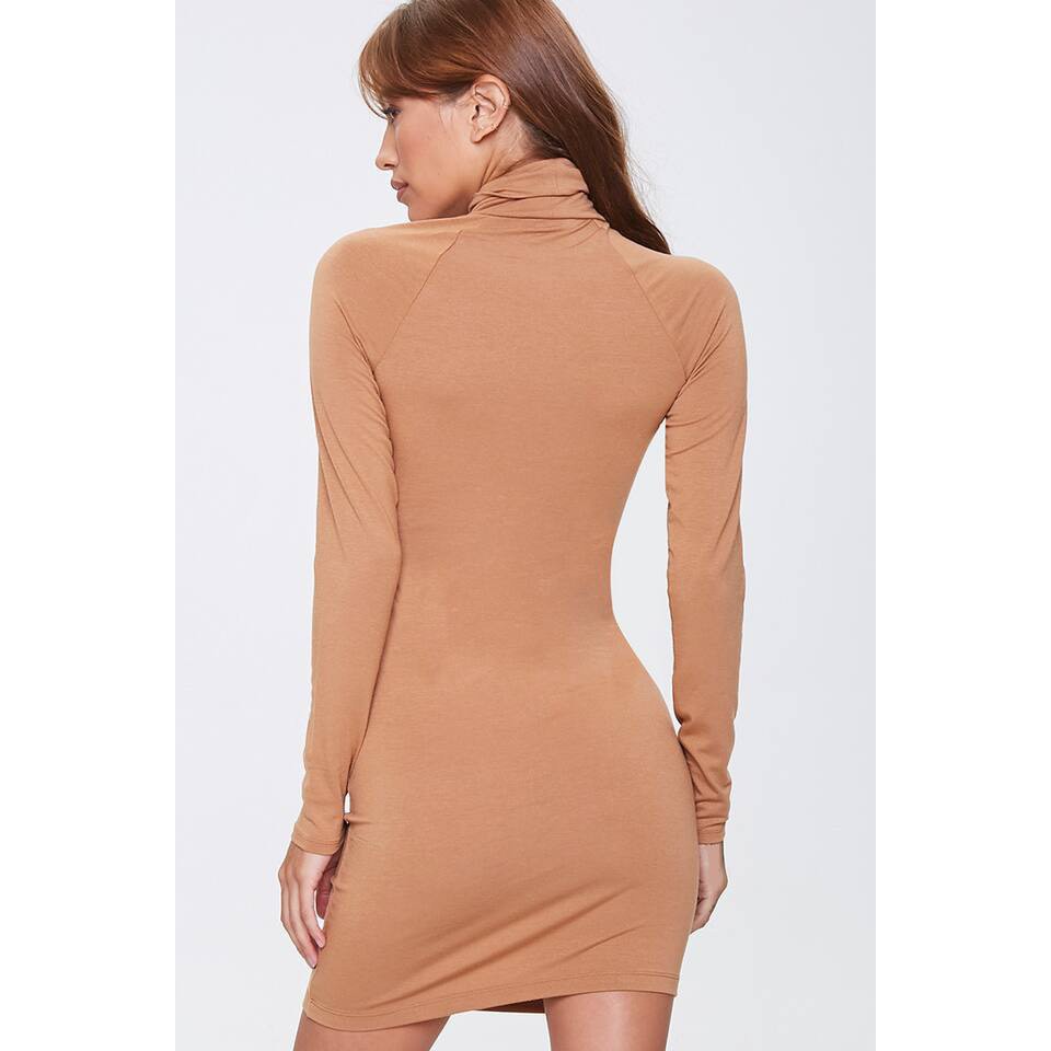 Đầm thun body cổ lọ F21 Kami