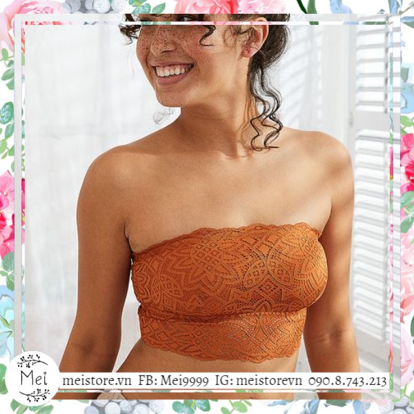 MEI STORE - MUSTARD BRALETTE Áo lót bra không gọng không mút kiểu quây áo yếm