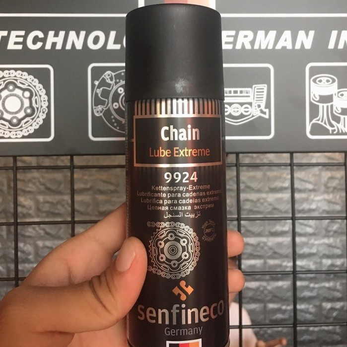 Senfineco 9924 Xịt Dưỡng Sên Không Văng Bôi Trơn Tốt - Chain Lub Extreme 200ML
