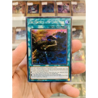 Thẻ Bài YugiOh! Mã FIGA-EN018 - Fire Fortress atop Liang Peak - Secret Rare - 1st Edition