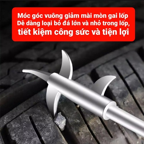 Tua Vít 2 Trong 1 Đầu Vít Ren Tháo Rời Thay Đổi Công Dụng Gồm Đầu Móc Khe Bánh Xe Và Đầu Bake Dài 304MM