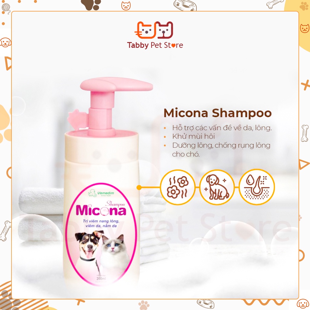 Sữa tắm chữa Nấm Nấm gàu Nấm da cho chó mèo thú cưng ALKIN FUNGAMYL chính hãng Tabby Pet Store